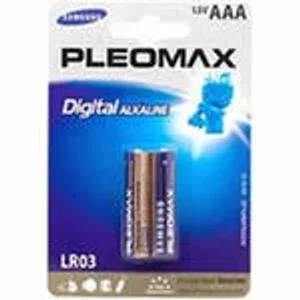 Элемент питания LR03(ААА) алкалиновый (уп. блистер 2шт) Samsung Pleomax* Элемент питания LR03(ААА) алкалиновый (уп. блистер 2шт) Samsung Pleomax*