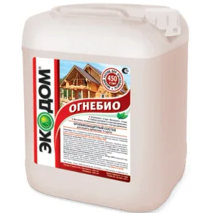 Огнебиозащита ЭкоДом ОгнеБио 5кг 2гр. огнезащиты Огнебиозащита ЭкоДом ОгнеБио 5кг 2гр. огнезащиты