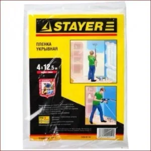 Пленка-тент защитный STAYER Standard HDPE 7мкм, 4х12,5м Пленка-тент защитный STAYER Standard HDPE 7мкм, 4х12,5м
