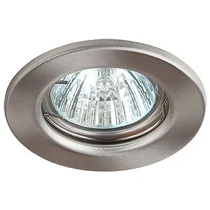 Светильник точечный ЭРА ST1 SN штампованный MR16,12V/220V, 50W сатин никель Светильник точечный ЭРА ST1 SN штампованный MR16,12V/220V, 50W сатин никель