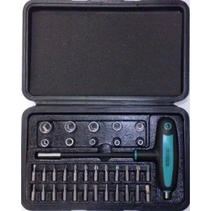 Набор инструмента Jettools , биты и головки, PH/ PZ/ SL / TORX/ HEX 25 мм с адаптером, 35 предметов Набор инструмента Jettools , биты и головки, PH/ PZ/ SL / TORX/ HEX 25 мм с адаптером, 35 предметов