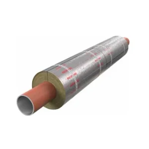 Цилиндры Роквул 40 x 76 мм кашированные фольгой (плотность 80кг/м3)