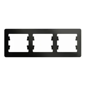 Рамка трехместная Glossa горизонт. антрацит Systeme Electric GSL000703 Рамка трехместная Glossa горизонт. антрацит Systeme Electric GSL000703