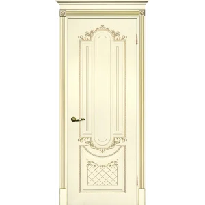 Дверь ТЕКОНА SMALTA-DECO 13 глухая патина золото эмаль слоновая кость 90 Дверь ТЕКОНА SMALTA-DECO 13 глухая патина золото эмаль слоновая кость 90