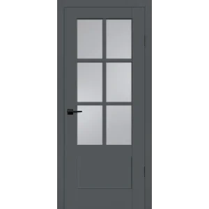 Дверь PROFILO PORTE ПСЦ-43 "Classic" стекло сатинат, графит 90