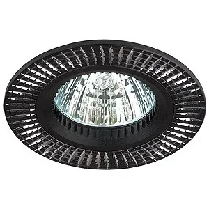 Светильник точечный ЭРА KL32 AL/BK/1 алюминиевый MR16,12V/220V, 50W черный/серебро