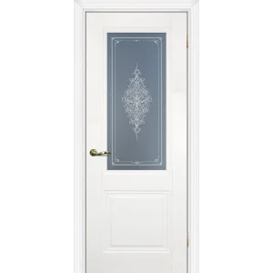 Дверь PROFILO PORTE ПСЦ-27 "Classic" стекло белый сатинат с рисунком, магнолия 80 Дверь PROFILO PORTE ПСЦ-27 "Classic" стекло белый сатинат с рисунком, магнолия 80