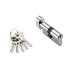 Цилиндр ADDEN BAU 60мм 5 ключей CYL 5-60 KNOB хром