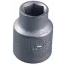 Головка торцевая, оцинкованная 1/2", 22мм "НИЗ"