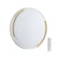 Светильник 7612/EL PALE SN 032 пластик/белый/золотистый LED 72Вт с ДУ 3000-6000К D490 IP43 пульт ДУ VELIO