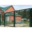 Ворота распашные 2,03*3м (заполнение - панель PROFI диам. прутка 5мм ячейка 200х50мм), зеленый RAL 6005