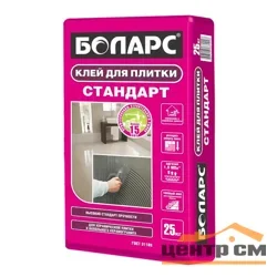 Клей плиточный БОЛАРС СТАНДАРТ для внутренних и наружных работ 25 кг
