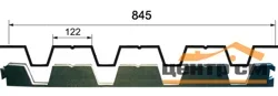 Уплотнитель Проф\листа Н-60 30мм L=0,845м (Верх)