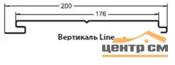 М/Сайдинг Сатин RAL **, М-2 - LINE толщина 0.5мм, размер 0,2*м2