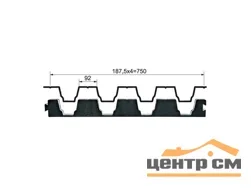 Уплотнитель Проф\листа Н-75 30мм L=0,76м (Верх)