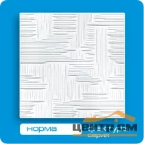 Потолочная плита ФОРМАТ инжекционная Норма 50*50 (8 штук-2 кв.м)