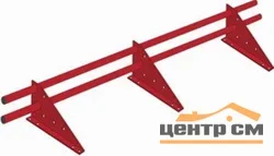 Снегозадержатель трубчатый Optima на 3-х опорах PE, L=3 м RAL 6002 (зелёная листва)
