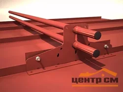 Снегозадержатель трубчатый D-borkF Русь под фальц PE, L=1 м RAL **