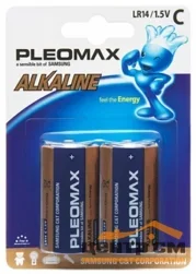 Элемент питания LR14 алкалиновый (уп. блистер 2шт) Samsung Pleomax