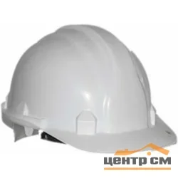 Каска защитная ЗУБР с тканевой амортизационной вставкой, цвет белый