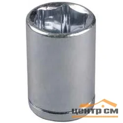 Головка торцевая 1/2", 12мм, Cr-V, ЗУБР "МАСТЕР", SUPER LOCK, хроматированное покрытие