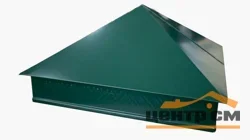 Колпак на столбы для ограждений 390*390мм цвет 3005 (красное вино) 0,4мм