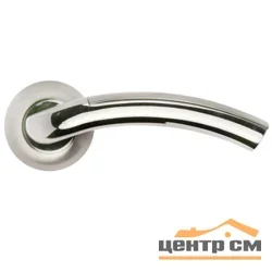 Ручка дверная MORELLI Палаццо2 MH-02 SN/CP никель белый (матовый) /хром