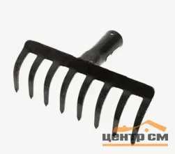 Грабли прямые 8 зубцов, сталь-3,2 мм без черенка (Россия)