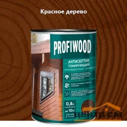 Антисептик EMPILS PROFIWOOD тонирующий "2 в 1" алкидный красное дерево 2,1 кг (2,5л)