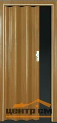 Дверь пластиковая Майами-стиль (глухая), раздвижная "гармошка" (840*2050мм) миланский орех