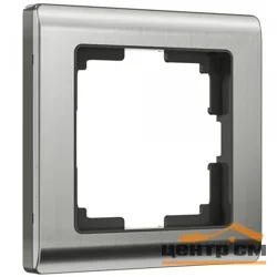 Рамка одноместная Werkel Metallic, глянцевый никель, WL02-Frame-01, W0011602*