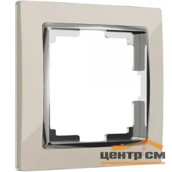 Рамка одноместная Werkel Snabb, слоновая кость/хром, WL03-Frame-01-ivory , W0011903*