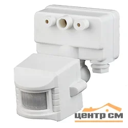 Датчик движения ЭРА MD 02 прожекторный 1200Вт, IP-44, 12м*