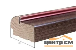 Комплект дверной коробки PORTE VISTA с уплотнителем каштан тон 11 75мм*34мм*2150мм (2,5шт.), массив сосны