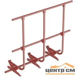 Ограждение кровельное с креплением BORGE, h=1.2 L= 3,00m Zn