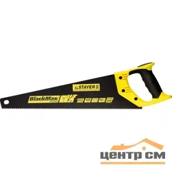 Ножовка по дереву 400мм, шаг 3,5 мм/7 TPI, STAYER "MASTER" "HI-TEFLON", 2-комп пласт ручка, тефлон.покрыт, закал унив зуб