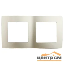 Рамка двухместная Эра12, шампань,арт 12-5002-04