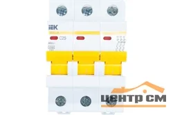 Выключатель автоматический 3п BA47-29 25A 4.5kA х-ка С IEK MVA20-3-025-C