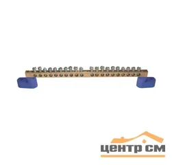 Шина нулевая N 6х9 14 отверст. цинк 2 син. угловых изолятора PROxima EKF sn1-63-14-2