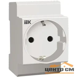 Розетка силовая РАр10-3-ОП с заземл. на DIN-рейку IEK MRD10-16