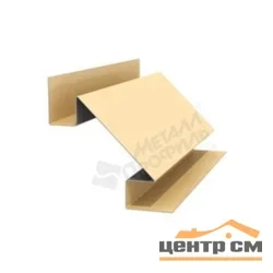 Планка угла внутреннего сложного PE RAL ** для М/Сайдинга МП 75*75*3м.п.