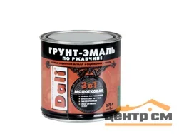 Грунт-эмаль по ржавчине с молотковым эффектом 3 в 1 DALI серая 0,75л