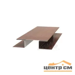 Планка стыковочная сложная Woodstock Ecosteel глянец ** для М/сайдинга Блок-Хаус МП 75*3м.п.