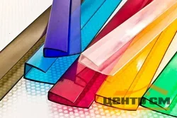 Профиль торцевой (для поликарбоната) UP 6*2100мм(бронза) (серый)