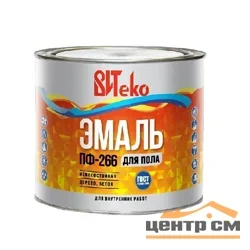 Эмаль ПФ-266 золотисто-коричневая 1,8 кг ВИТЕКО для пола