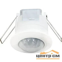 Датчик движения и освещенности Feron 230V 1200W 6m 360° белый, SEN86