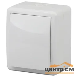 Выключатель одноклавишный ОП Эра Эксперт IP54, белый (10АХ-250В) арт.11-1401-01