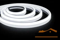 Лента светодиодная 5m 14,4W неоновая, 6500К холодный белый IP68 12V, Feron LS651/ 180SMD(2835)