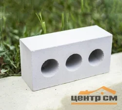 Кирпич силикатный утолщенный пустотелый рядовой М150 Череповец 250х120х88 мм 3-х пустотный (363 шт/паллет)