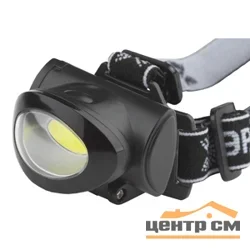 Фонарь налобный ЭРА 5Вт COB, 3хААА, 3 режима, блистер, GB-601